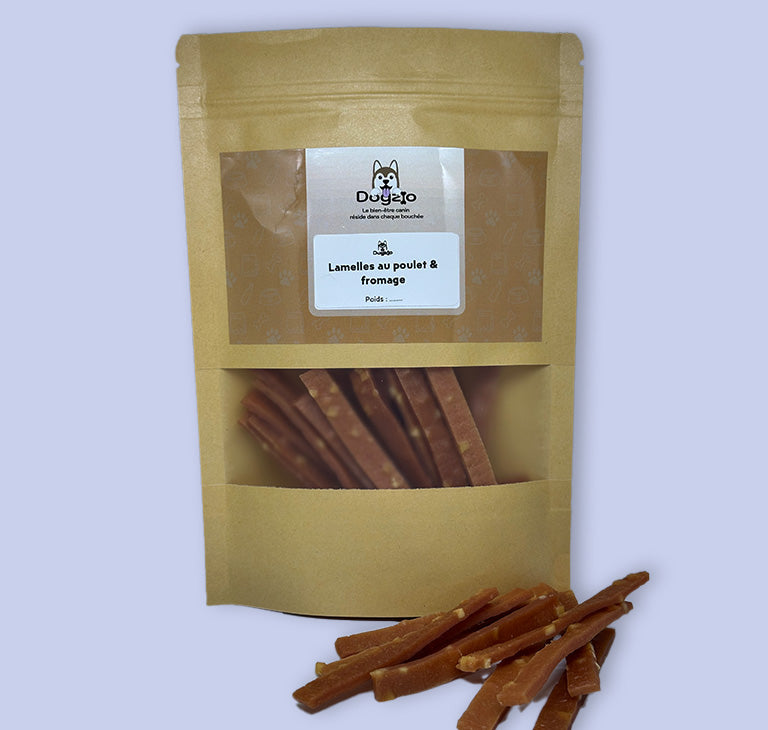 Lamelles au poulet & fromage - Dogzio