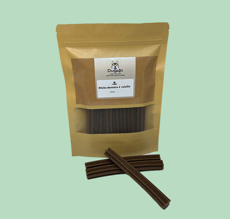 Sticks dentaire à la volaille pour une hygiène bucco-dentaire et une haleine fraiche