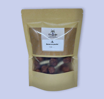 Sachet de bones au poulet sans gluten pour chien