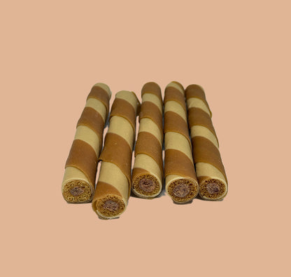 Friandises roulées au poulet pour chien sans sucre et gluten ajoutés