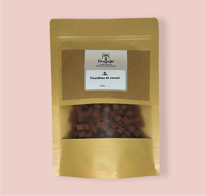 Friandises de canard riche en protéines sans sucre sans gluten- Dogzio