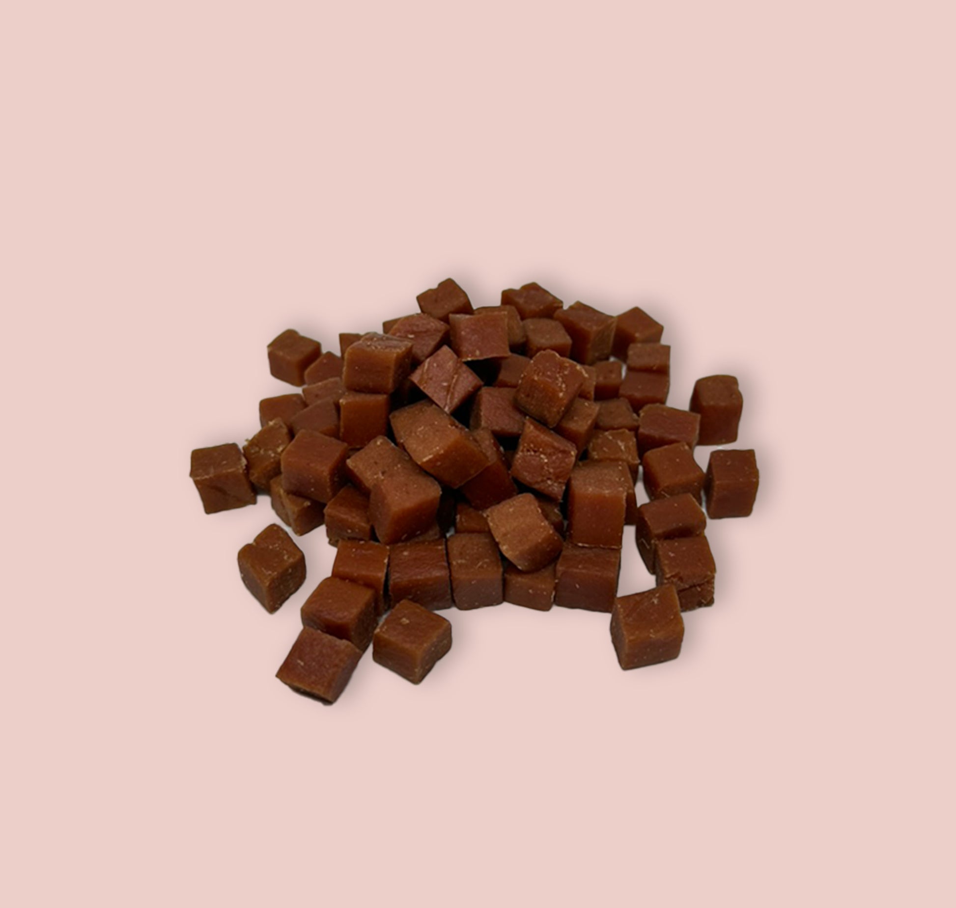 Gros plan sur les friandises de canard, snack sain pour chien